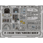 Photoetched set F-105D Thunderchief Color, for Trumpeter kit 1/72 Eduard SS300