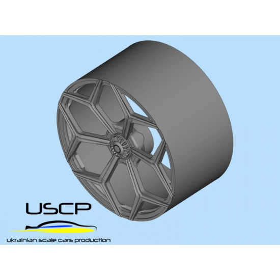 Uscp 24p107 1/24 3d Printed Wheels Vossen X Novitec Nf9 21 Uscp 24p107 1/24 3d Printed Wheels Vossen X Novitec Nf9 21
