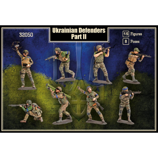 Mars Figures 32050 1/32 Ukrainian Defenders Set Ii Plastic Figures Kit Mars Figures 32050 1/32 Ukrainian Defenders Set Ii Plastic Figures Kit
