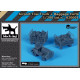 Black Dog A20001 1/200 Airport Tow Truck / Baggage Carts Black Dog A20001 1/200 Airport Tow Truck / Baggage Carts