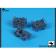 Black Dog A20001 1/200 Airport Tow Truck / Baggage Carts Black Dog A20001 1/200 Airport Tow Truck / Baggage Carts