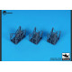 Black Dog A20001 1/200 Airport Tow Truck / Baggage Carts Black Dog A20001 1/200 Airport Tow Truck / Baggage Carts