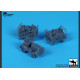 Black Dog A44001 1/144 Airport Tow Truck / Baggage Carts Black Dog A44001 1/144 Airport Tow Truck / Baggage Carts
