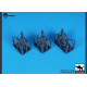Black Dog A44001 1/144 Airport Tow Truck / Baggage Carts Black Dog A44001 1/144 Airport Tow Truck / Baggage Carts
