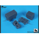 Black Dog A44002 1/144 Airport Tow Truck / Containers Black Dog A44002 1/144 Airport Tow Truck / Containers