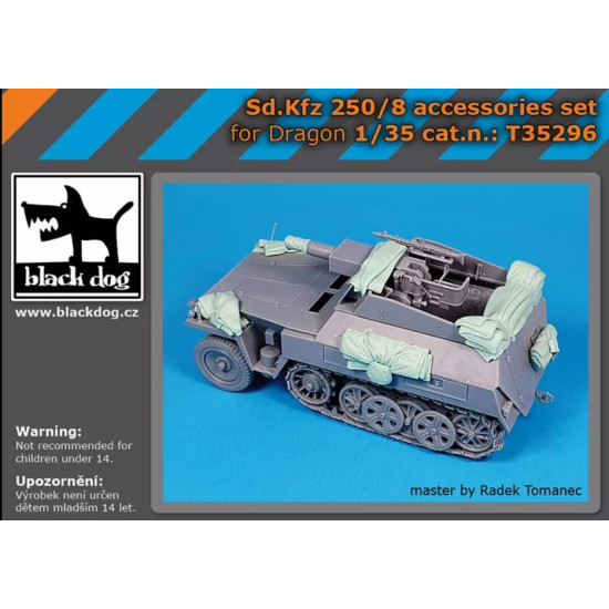 Black Dog T35296 1/35 Sd Kfz 250/8 Accessories Set For Dragon Black Dog T35296 1/35 Sd Kfz 250/8 Accessories Set For Dragon