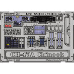 Photoetched set CH-47 Chinook Color, for Trumpeter kit 1/72 Eduard SS314