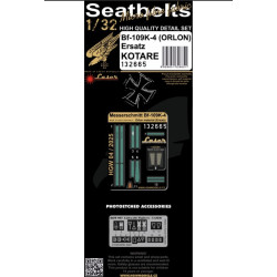 Hgw 132665 1/32 Bf109k-4 - Seatbelts Accessories Kit