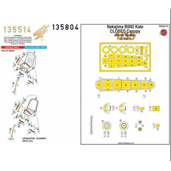 Hgw 135804 1/35 B5n2 Kate Closed C - Basic Line Accessories Kit