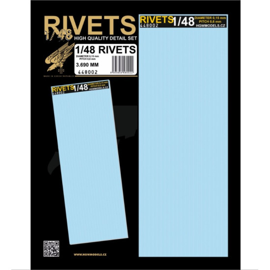Hgw 448002 1/48 Free Lines - Positive Rivets Accessories Kit Hgw 448002 1/48 Free Lines - Positive Rivets Accessories Kit