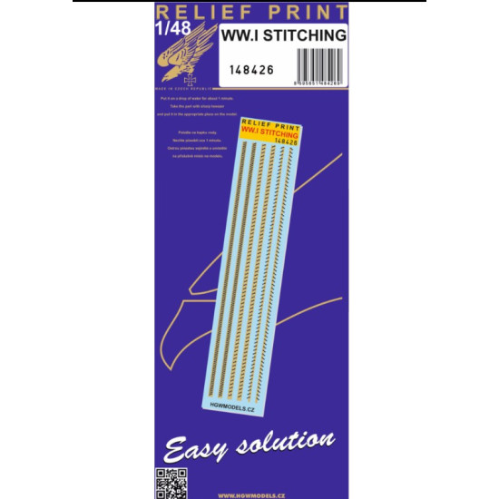 Hgw 148426 1/48 Wwi Stitching - Relief Print Accessories Kit