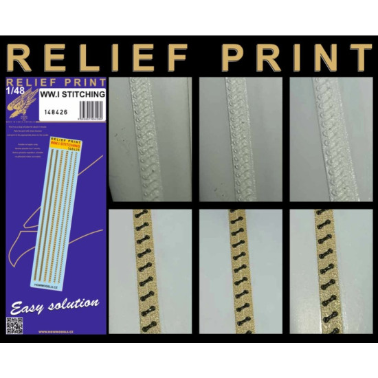 Hgw 148426 1/48 Wwi Stitching - Relief Print Accessories Kit