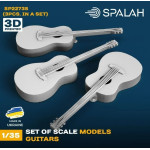 Spalah 22735 1/35 Set Of Scale Models Guitars 3 Pcs