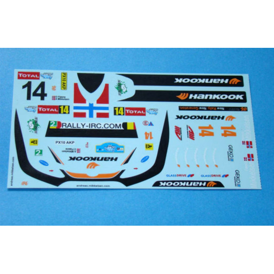 Mf-zone Dc247 1/24 Ford Fiesta S2000 Hankook Geko Ypres Rally 2010 14 Mikkelsen Mf-zone Dc247 1/24 Ford Fiesta S2000 Hankook Geko Ypres Rally 2010 14 Mikkelsen
