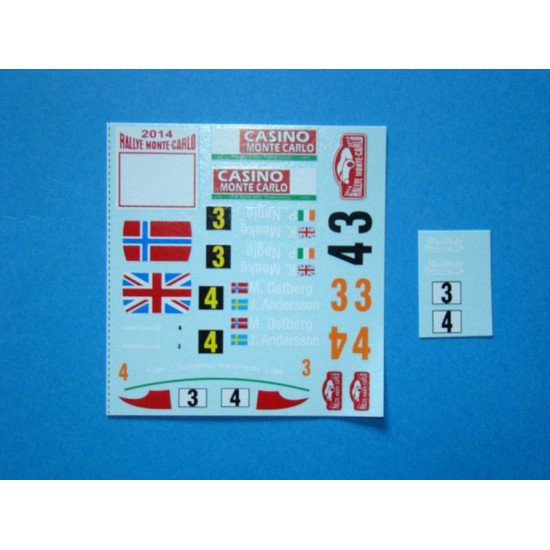 Mf-zone Dc248 1/24 Decals For Heller 80758 Citroen Ds3 Wrc Monte-carlo 14 3 4 Meeke Ostberg Mf-zone Dc248 1/24 Decals For Heller 80758 Citroen Ds3 Wrc Monte-carlo 14 3 4 Meeke Ostberg