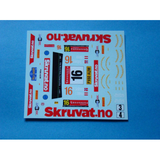Mf-zone Dc2410 1/24 Ford Fiesta Rs Wrc Px60 Auw Skruvat.no Sweden 14 16 Solberg Minor-petrasko Mf-zone Dc2410 1/24 Ford Fiesta Rs Wrc Px60 Auw Skruvat.no Sweden 14 16 Solberg Minor-petrasko