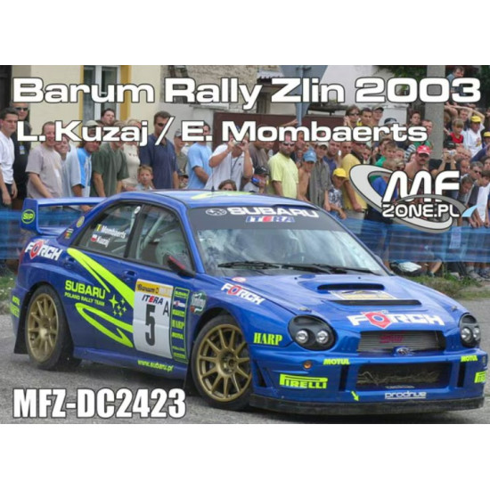 Mf-zone Dc2423 1/24 Subaru Impreza Wrc L Kuzaj E Mombaerts Barum Rally Zlin 2003 Mf-zone Dc2423 1/24 Subaru Impreza Wrc L Kuzaj E Mombaerts Barum Rally Zlin 2003