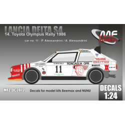 Mf-zone Dc2472 1/24 Lancia Delta S4 14 Toyota Olympus Rally 1986