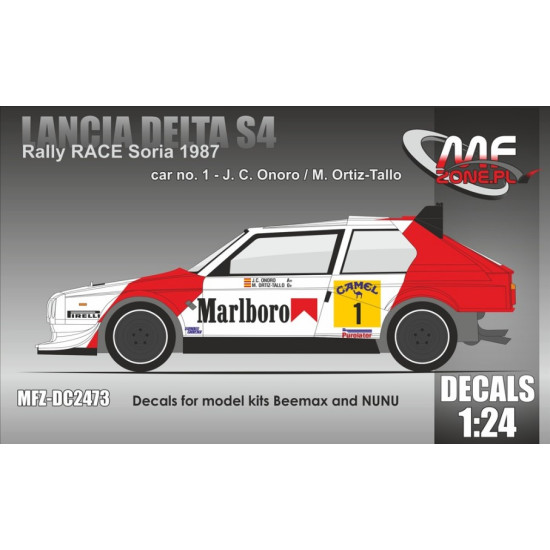 Mf-zone Dc2473 1/24 Lancia Delta S4 Rally Race Soria 1987 For Beemax And Nunu Mf-zone Dc2473 1/24 Lancia Delta S4 Rally Race Soria 1987 For Beemax And Nunu