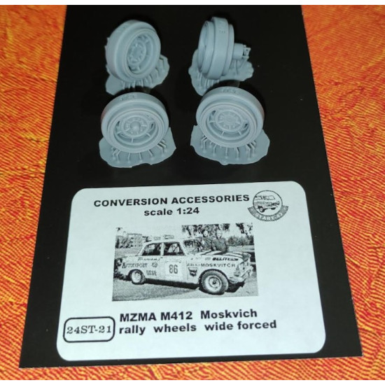 Start-43 St21 1/24 Mzma M412 Moskvich Rally Wheels Wide Forced Start-43 St21 1/24 Mzma M412 Moskvich Rally Wheels Wide Forced