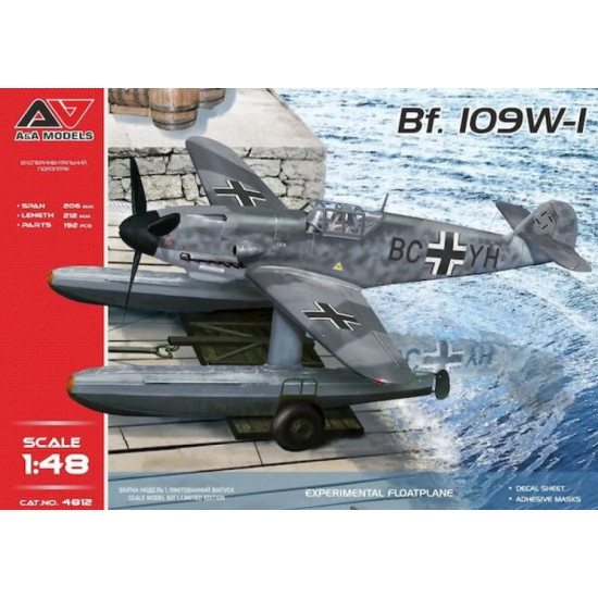 Aa Models 4812 1/48 Messerschmitt Bf-109w-1 Experimental Floatplane Aa Models 4812 1/48 Messerschmitt Bf-109w-1 Experimental Floatplane
