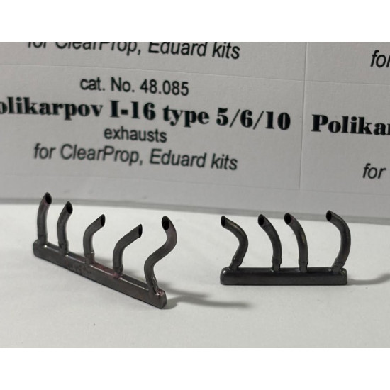 Rexx 48085 1/48 Exhausts Polikarpov I-16 Type 5/6/10 For Clear Prop, Eduard Kits Rexx 48085 1/48 Exhausts Polikarpov I-16 Type 5/6/10 For Clear Prop, Eduard Kits