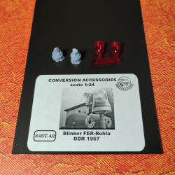 Start-43 St42r 1/24 Red Blinker Fer-ruhla Ddr 1967 2pcs