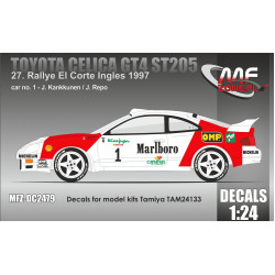 Mf-zone Dc2479 1/24 Toyota Celica Gt4 St205 J Kankkunen 21 Rallye El Corte Ingles 1997