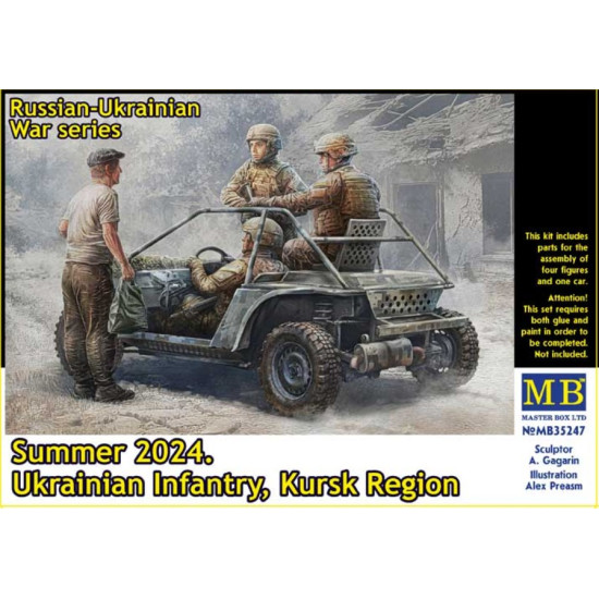 Master Box 35247 1/35 Russian Ukrainian War Series Summer 2024 Ukrainian Infantry Kursk Region Master Box 35247 1/35 Russian Ukrainian War Series Summer 2024 Ukrainian Infantry Kursk Region