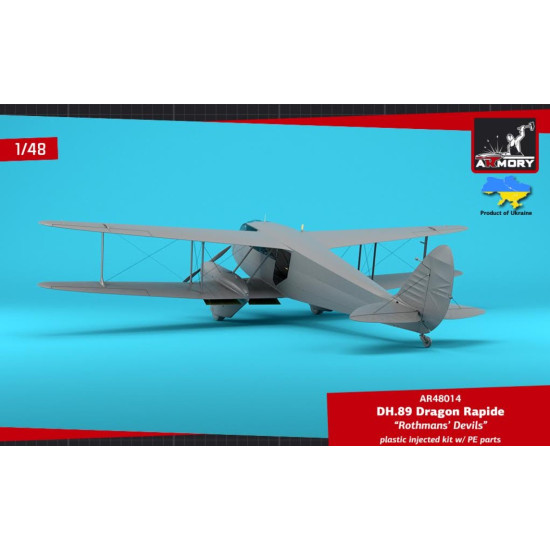 Armory Ar48014 1/48 Dh 89 Dragon Rapide Short Haul Airliner Rothmans Devils Armory Ar48014 1/48 Dh 89 Dragon Rapide Short Haul Airliner Rothmans Devils