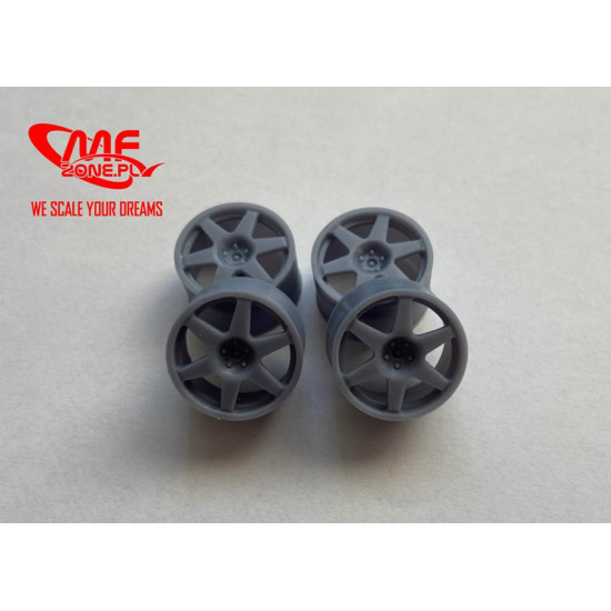 Mf-zone Tk246 1/24 Speedline Wheels 6 Spoke 5 Screw Resin Kit