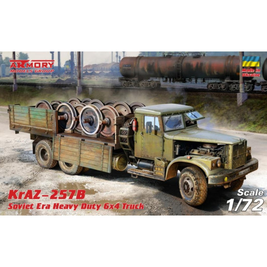 Armory Ar72451 1/72 Kraz 257b Soviet Era Heavy Duty 6/4 Cargo Truck Armory Ar72451 1/72 Kraz 257b Soviet Era Heavy Duty 6/4 Cargo Truck