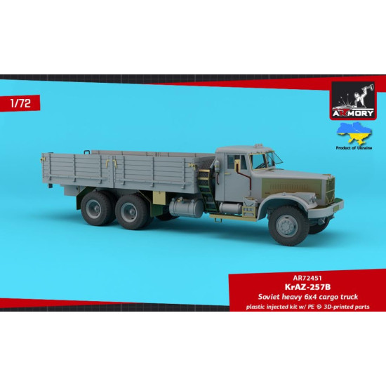 Armory Ar72451 1/72 Kraz 257b Soviet Era Heavy Duty 6/4 Cargo Truck Armory Ar72451 1/72 Kraz 257b Soviet Era Heavy Duty 6/4 Cargo Truck