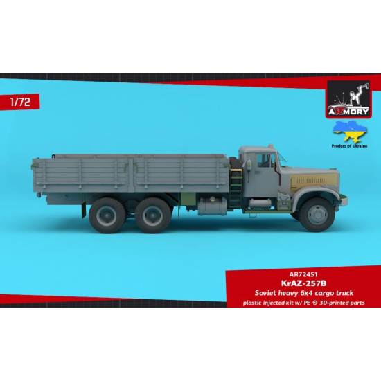 Armory Ar72451 1/72 Kraz 257b Soviet Era Heavy Duty 6/4 Cargo Truck Armory Ar72451 1/72 Kraz 257b Soviet Era Heavy Duty 6/4 Cargo Truck