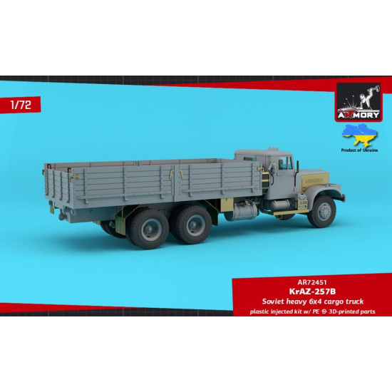 Armory Ar72451 1/72 Kraz 257b Soviet Era Heavy Duty 6/4 Cargo Truck Armory Ar72451 1/72 Kraz 257b Soviet Era Heavy Duty 6/4 Cargo Truck