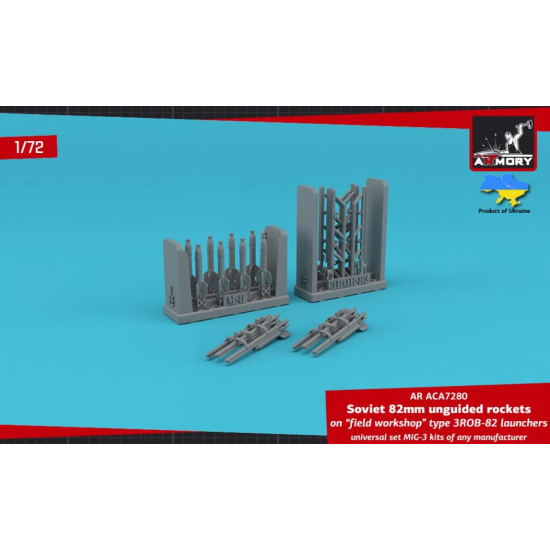 Armory Ar-aca7280 1/72 82mm M 8 Unguided Rockets On Field Workshop Type 3rob 82 Launchers Armory Ar-aca7280 1/72 82mm M 8 Unguided Rockets On Field Workshop Type 3rob 82 Launchers