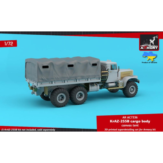 Armory Ar-ac7336 1/72 Kraz 255b Soviet 6/6 Cargo Truck Canvas Tent Armory Ar-ac7336 1/72 Kraz 255b Soviet 6/6 Cargo Truck Canvas Tent