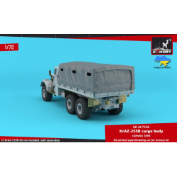 Armory Ar-ac7336 1/72 Kraz 255b Soviet 6/6 Cargo Truck Canvas Tent