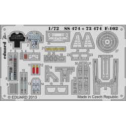 Photoetched set F-102 (self adhesive), for Meng kit 1/72 Eduard SS474