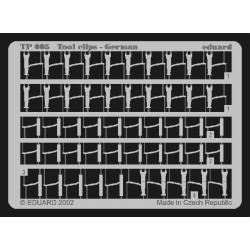 Photoetched set Tool clips German 1/35 Eduard TP005