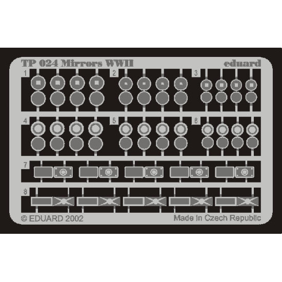 Photoetched set Mirrors WWII 1/35 Eduard TP024