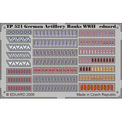 Photoetched set German artillery ranks WWII 1/35 Eduard TP521