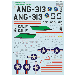 Print Scale 48-310 1/48 F-86a Colorful Early Sabres The Complete Set 2 Leaf Part 3 New