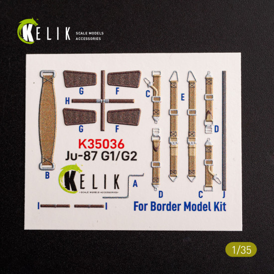 Kelik K35036 1/35 Ju-87 G1/G2 Interior 3d Decals For Border Models Kit Kelik K35036 1/35 Ju-87 G1/G2 Interior 3d Decals For Border Models Kit