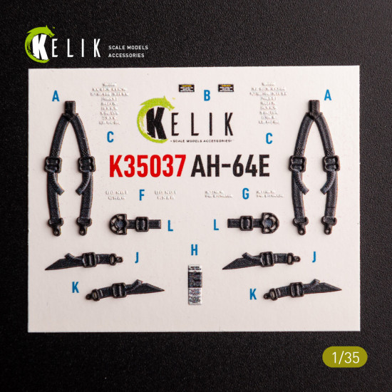Kelik K35037 1/35 Ah-64e Apache Interior 3d Decals For Takom Kit Kelik K35037 1/35 Ah-64e Apache Interior 3d Decals For Takom Kit
