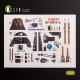 Kelik K35039 1/35 Bf-109 G-6 - Interior 3d Decals For Border Models Kit Kelik K35039 1/35 Bf-109 G-6 - Interior 3d Decals For Border Models Kit