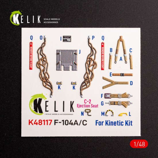 Kelik K48117 1/48 F-104 A/C Interior 3d Decals For Kinetic Kit Kelik K48117 1/48 F-104 A/C Interior 3d Decals For Kinetic Kit
