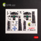 Kelik K48117 1/48 F-104 A/C Interior 3d Decals For Kinetic Kit Kelik K48117 1/48 F-104 A/C Interior 3d Decals For Kinetic Kit