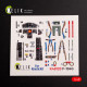 Kelik K48120 1/48 F-104g Interior 3d Decals For Kinetic Kit Kelik K48120 1/48 F-104g Interior 3d Decals For Kinetic Kit