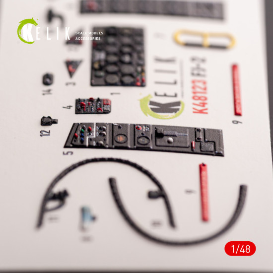 Kelik K48123 1/48 Fj-2 Interior 3d Decals For Italeri Kit Kelik K48123 1/48 Fj-2 Interior 3d Decals For Italeri Kit